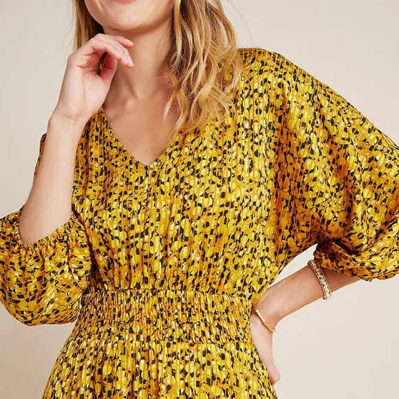 NEW- Anthropologie Marigold Midi Dress - Picture 3 of 9